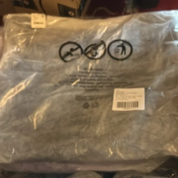 Free People Quilted Carryall Color Navy Baby - Picture 6 of 6